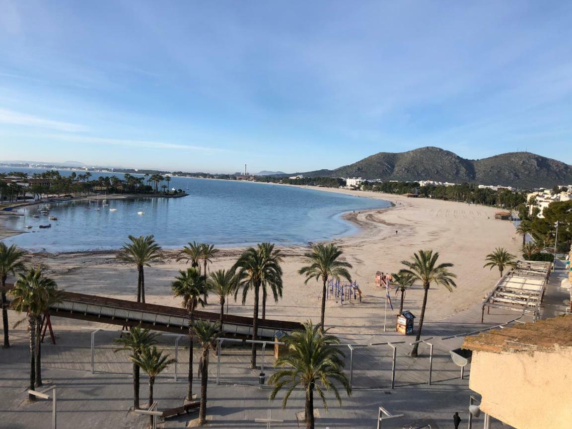 Grand Terrace Apartment In Puerto De Alcudia Bagian luar foto
